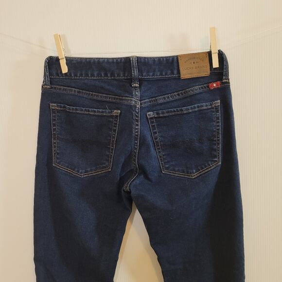 Lucky Brand Leyla Boot Dark Wash Blue Jean 2/26 - Picture 4 of 7